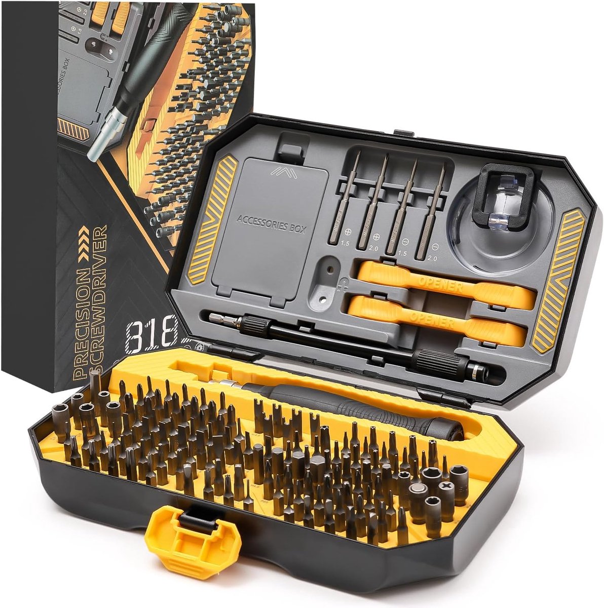 PromoHome 145-delige precisie schroevendraaierset voor elektronica reparatie