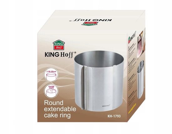 Cake Ring Verstelbare 16-30 Cm Roestvrij staal Cake Ring met Schaal voor Bakken