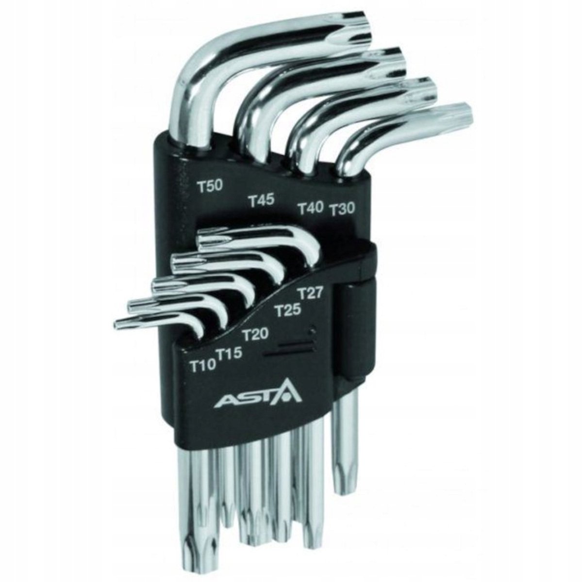 Asta Torx Sleutelset Kort met Gat 9 Delig A-712TF1