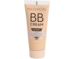 BB Cream Light - Max & More | 1x 30ml - SPF 30 - Met Niacinamide & Aloë Vera | Getinte Dagcrème - Egaliseert & Hydrateert