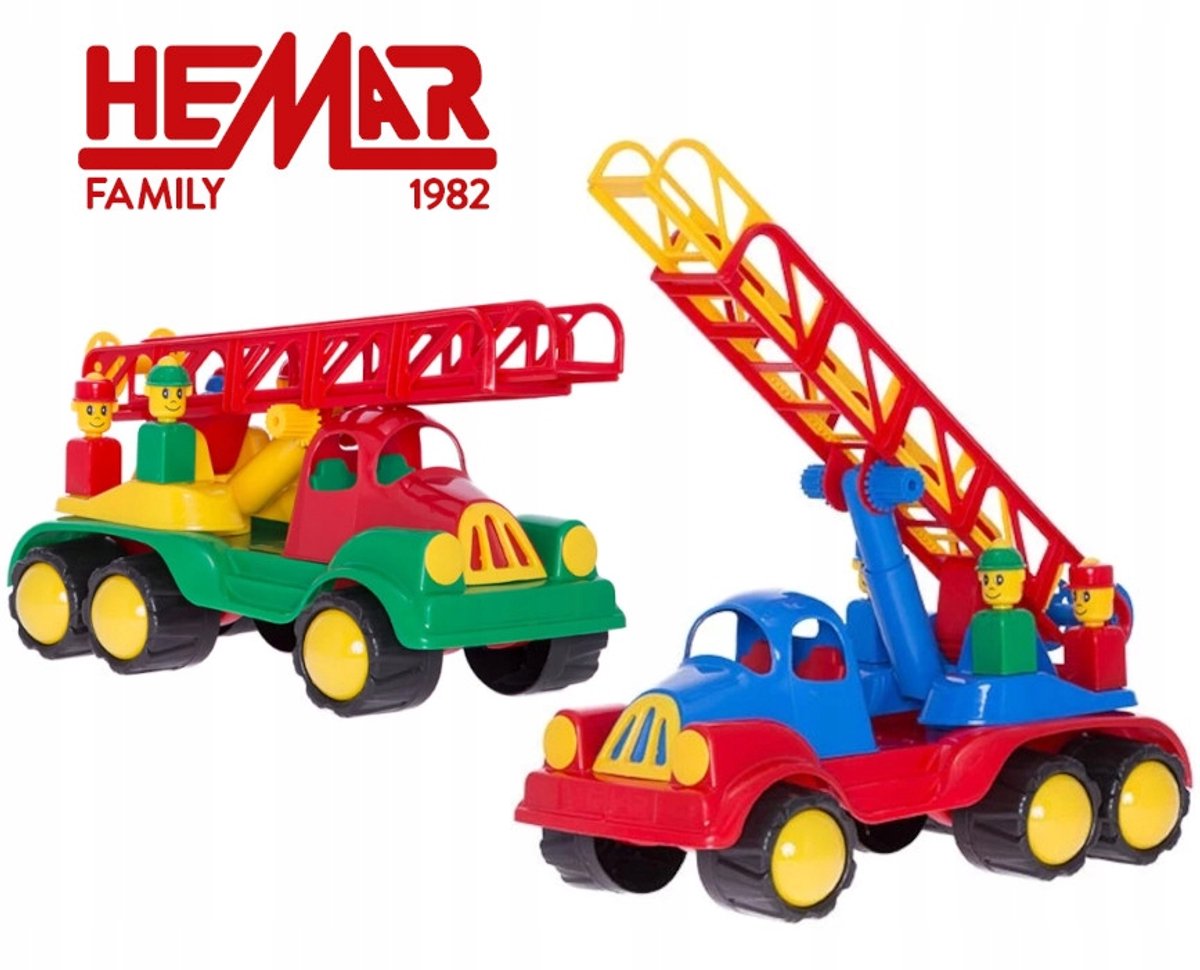 Grote Brandweerwagen Speelgoed Zandbak 48 cm - Hemar
