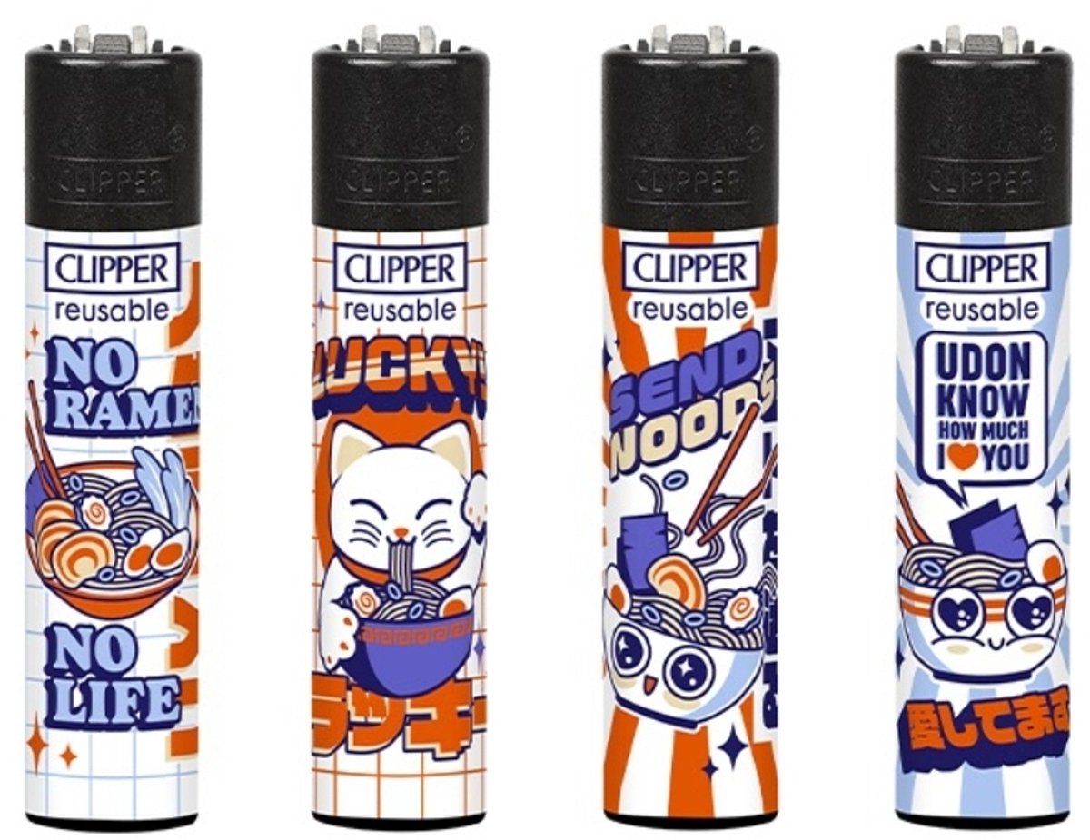 Clipper - Vuursteen aansteker - Ramen - CP11 - (4stuks)