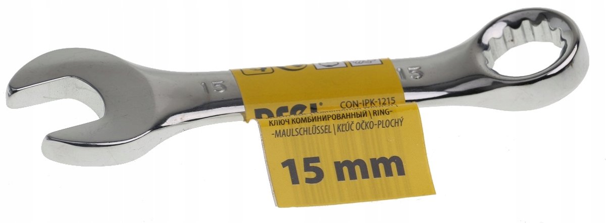 Korte ringdopsleutel 15 mm - Duurzaam en praktisch