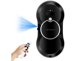 LIECTROUX HCR-10 Raamreinigingsrobot – Automatische Ramenwasser met Sprayfunctie – Slim, Veilig en Krachtig – Voor Huis & Kantoor – Zwart