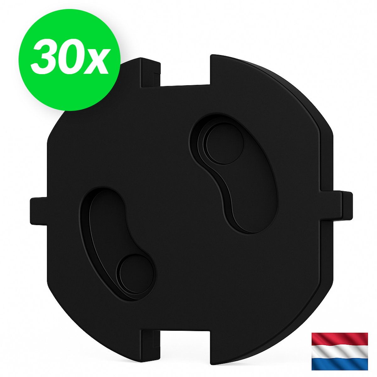 HOGA Stopcontactbeveiliging 30 Stuks | Nederland | Stopcontactbeschermers | Stopcontact Beveiliging | Zwart