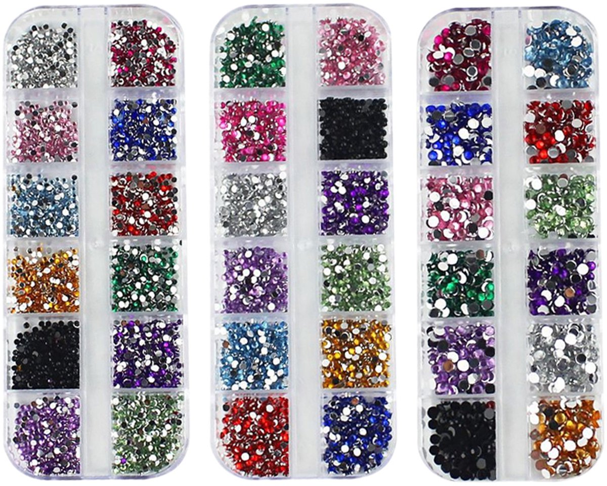 Nail Art Rhinestones - Nail Art Gems - Acryl - Geschikt voor DIY decoratieve knutsels, nail art, etc.