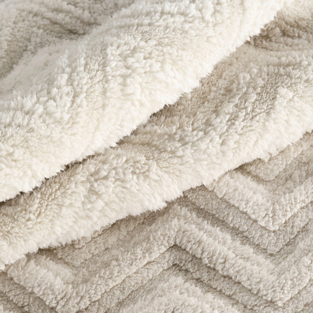 Zachte Beige Pluche Deken 70x160 cm - Luxe Microvezel