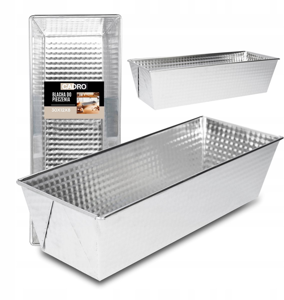 Bakvorm Cakebrood 30x12x8 cm - Gecoat Metaal