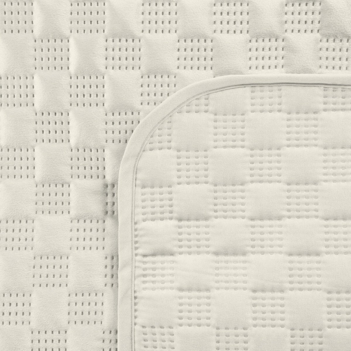 Luxe Gewatteerde Plaid 220x240cm - Zacht Velours, Modern Design