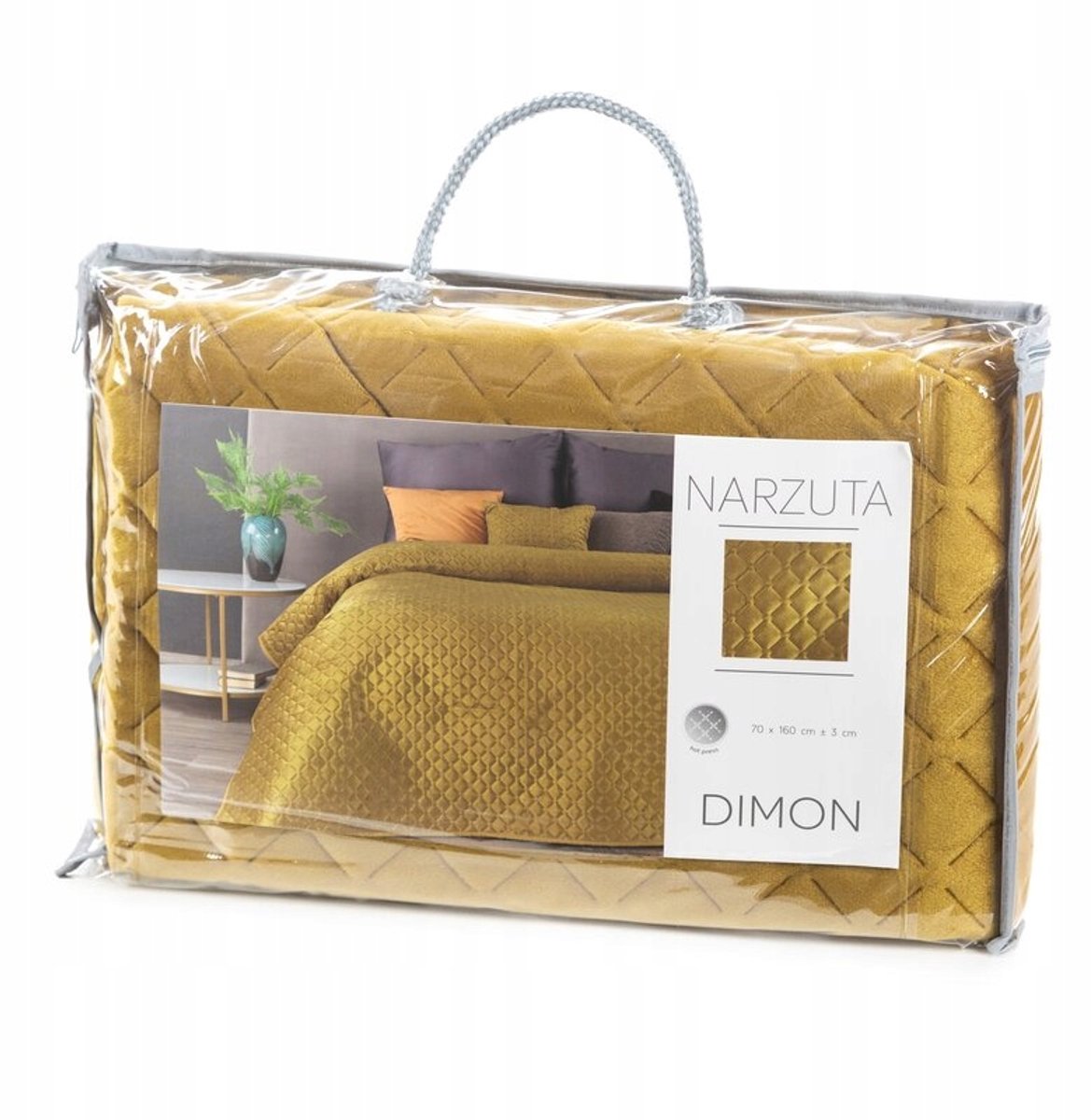 Dimon Plaid 200x220 cm - Honingkleurig