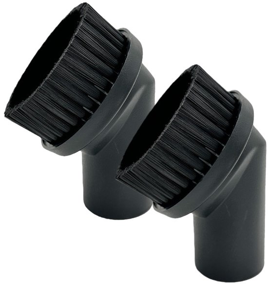 Stofzuiger Borstel - 2 stuks - Meubelborstel - Ronde kwast - 35 mm Diameter - Geschikt voor Philips, AEG, Bosch, Siemens, Miele, Panasonic, Rowenta - Universele Borstel Accessoires Stofzuiger - Voor de Meeste Stofzuigers