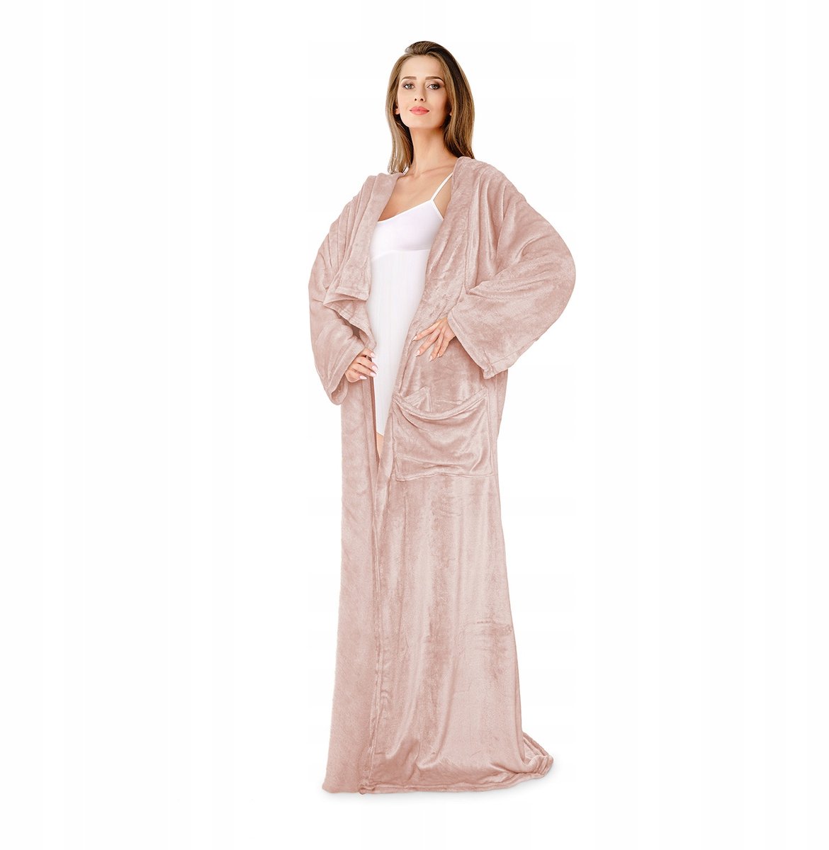 Deken Hoodie Oversized Dames - Zachte Fluwelen Pluche met Capuchon & Zakken
