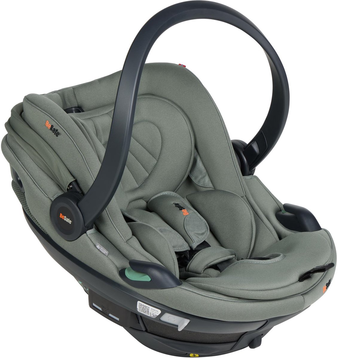 BeSafe Go Beyond² - Autostoel - Autostoeltjes - Autostoel ISOfix - Autostoel baby - Meadow Green SoftBreeze