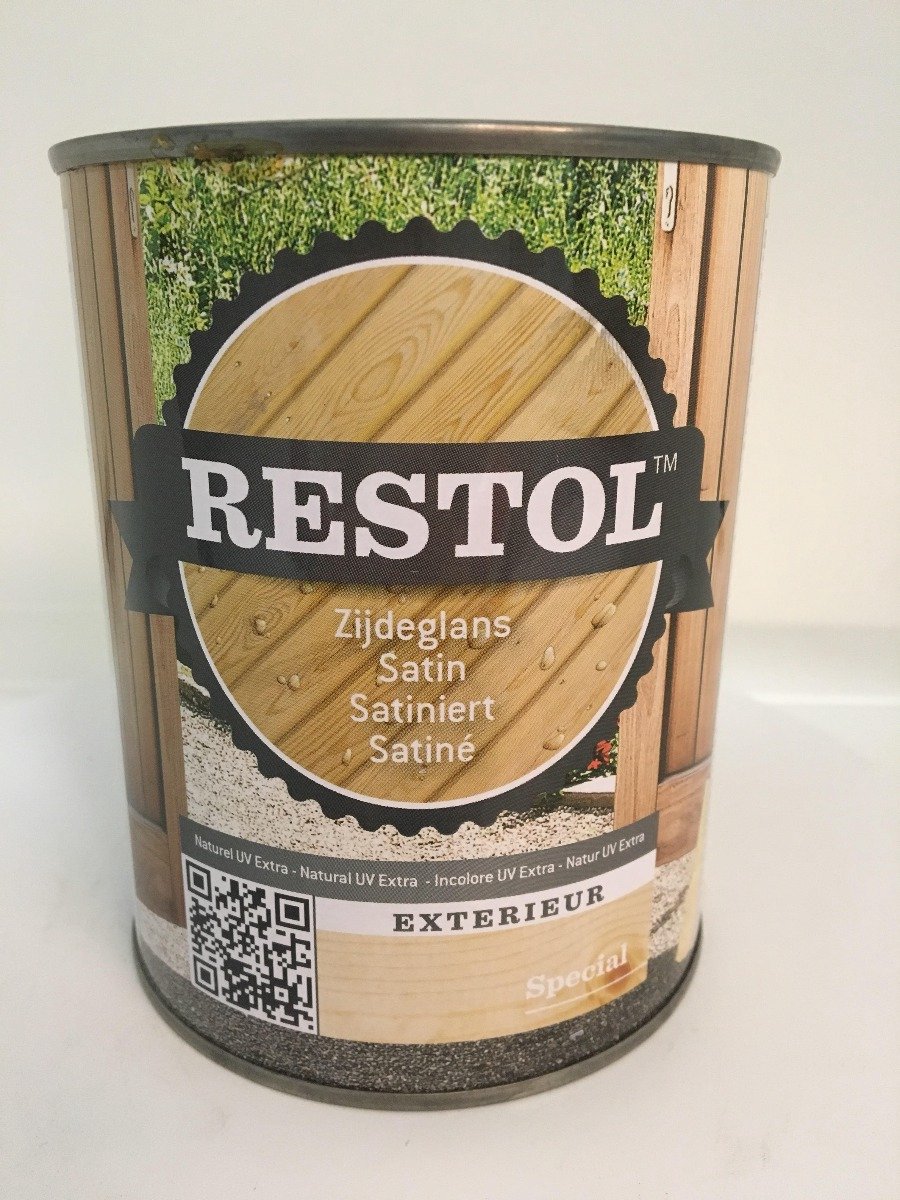 Restol Houtolie Zijdeglans 1L Naturel UV Extra