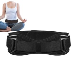 Bekkensteungordel -Lendensteungordel -Ondersteuning van het sacro-iliacale gewricht en de onderrug -Verstelbaar -Geschikt voor dagelijks hardlopen en fitness, lendensteun, taille- en buikverstevigingen buikverstrakking - Zwart