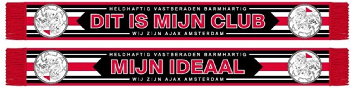 Ajax Amsterdam Sjaal rood mijn club, mijn ideaal
