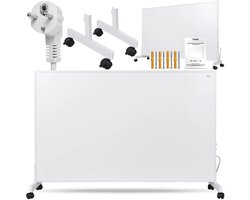 Cronos Carbon P800 - kachel - Infraroodverwarming - 800 W - Ultradun - tot 18 m² - Wit