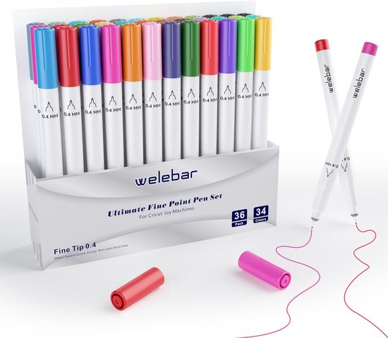 REALIKE Doppelspitze Stifte Set für Cricut Joy Xtra 36er Pack mit 33