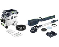 Festool langnek schuurmachine en stofzuigerset PLANEX LHS-E 225/C...