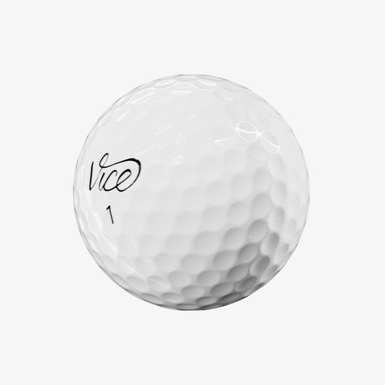 Vice Golf Pro Plus - 12 Golfballen - Wit - Urethane cover - 4-delig - Meer afstand & balsnelheid