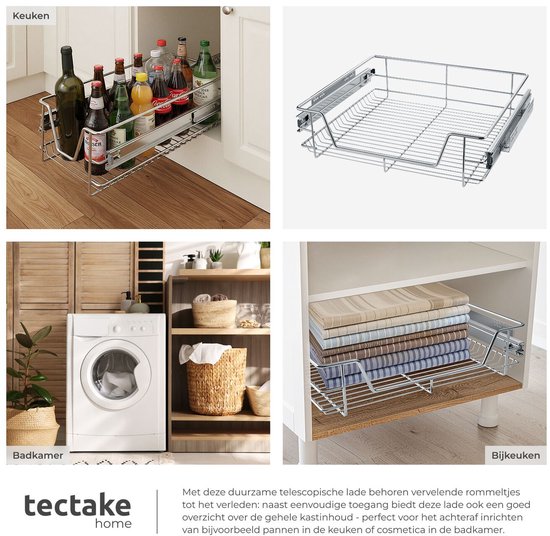Froadp Keukenplank Telescopische Lade Verchroomd Opbergmanden met Lade Trekkers Kast Uittrekbare Plank Kastmanden Uitschuifbare Keukenrek voor 60cm Kasten (Werkelijke Breedte 57cm, 4 Stuks Froadp Keukenplank Telescopische Lade Verchroomd Opbergmanden met Lade Trekkers Kast Uittrekbare Plank Kastmanden Uitschuifbare Keukenrek voor 60cm Kasten (Werkelijke Breedte 57cm, 4 Stuks
