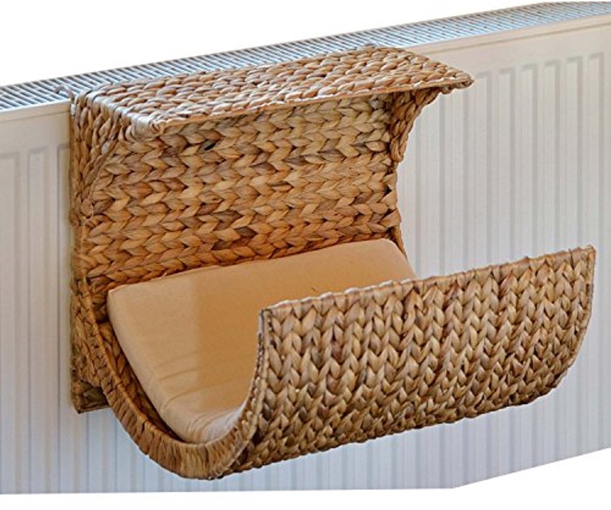 Zachte Radiator-ligstoel met Kussen in Waterhyacint voor Comfortabel Ontspannen