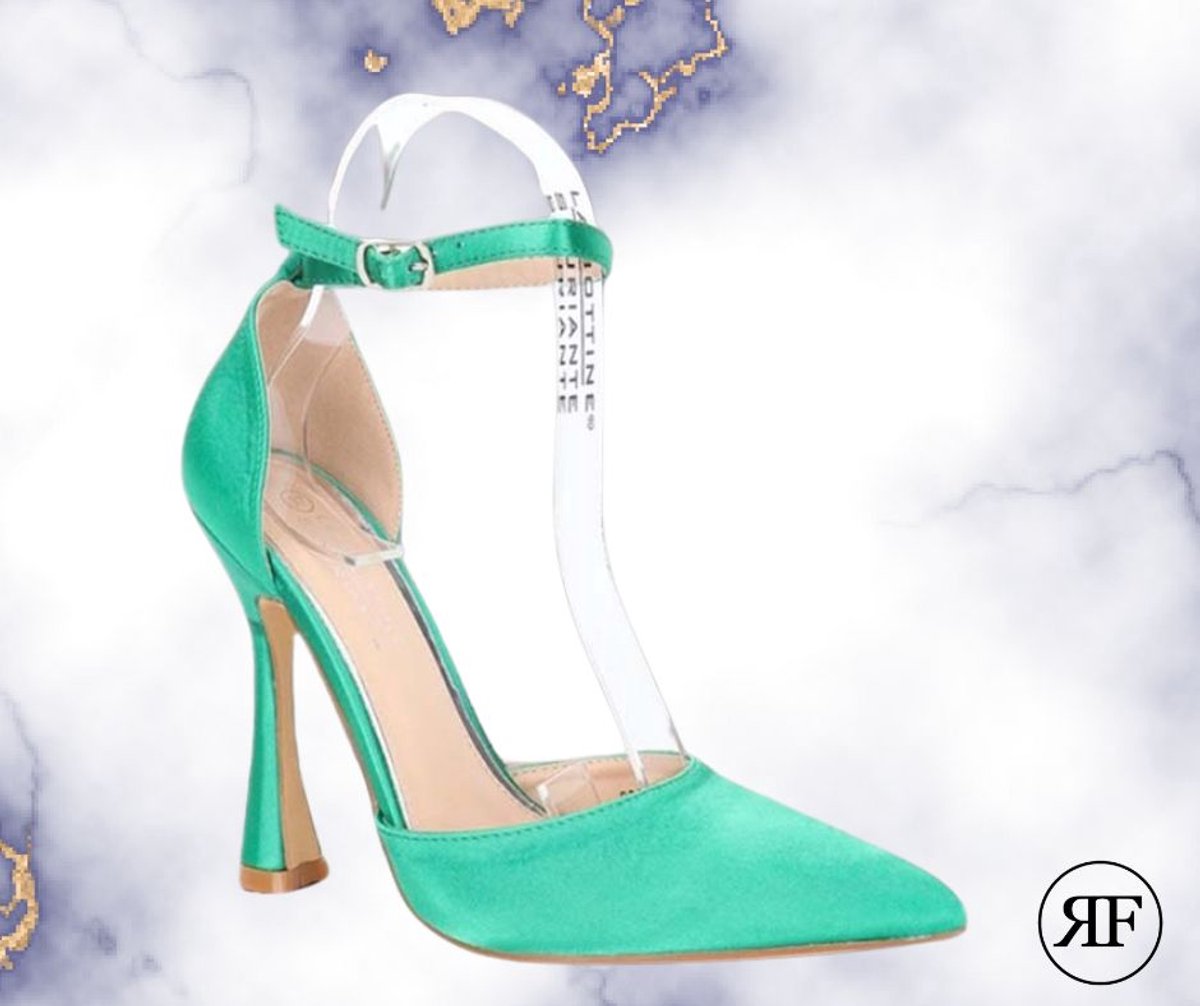 Groene pumps La Bottine