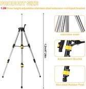 Statief laser vlak MQ192A60-2 adapter 206 met spindel