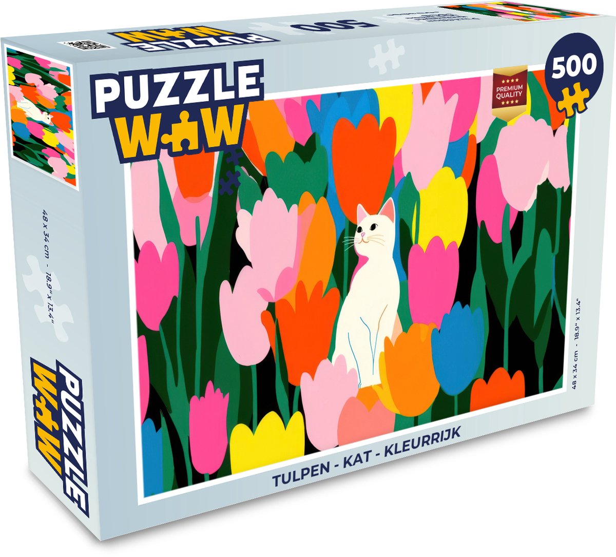 Tulpen - Kat - Kleurrijk