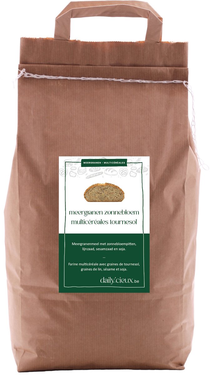 Meergranen zonnebloem 5kg - brood bakken - bakingrediënt - bloem