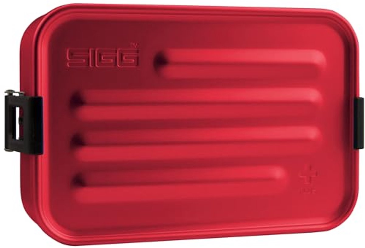 Moderne Aluminium Lunchbox 0,8L met Inzetstuk en Scheidingswand