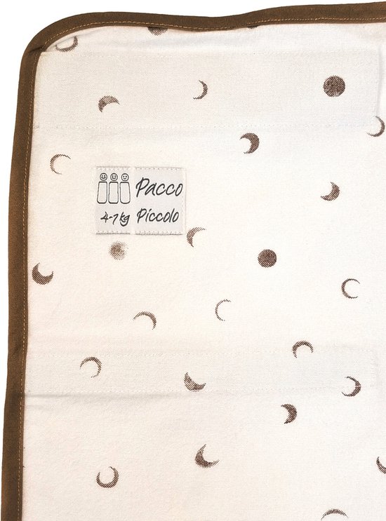 Pacco Piccolo (4-7kg), wit met maan print van Merkloos — afbeelding 3