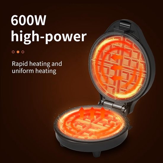 3 in 1 Elektrische Wafel en Donut Maker met Verwisselbare Platen voor Snack Cakes — afbeelding 5