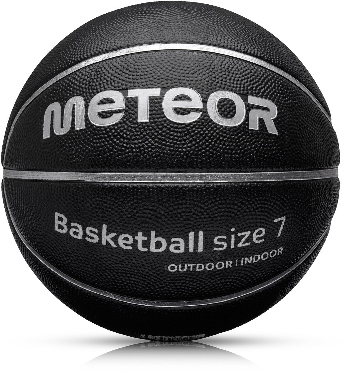 Meteor Cellular 7 - Basketbal - voor het spelen van basketbal - Sportuitrusting - Zwart / Zilver