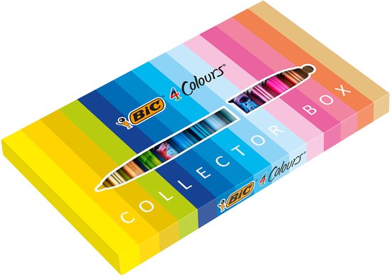 Collection BIC 4 Couleurs - Boîte de 15 stylos 4 Couleurs