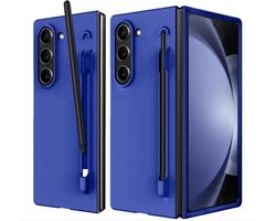 Luxe Hoes Geschikt voor Samsung Galaxy Z Fold 5 - Smartphone Hoes met S Pen Houder, Pen Stylus Opbergruimte, Schokbestendige Bescherming en Slimme Magnetische Sluiting - telefoon bescherming