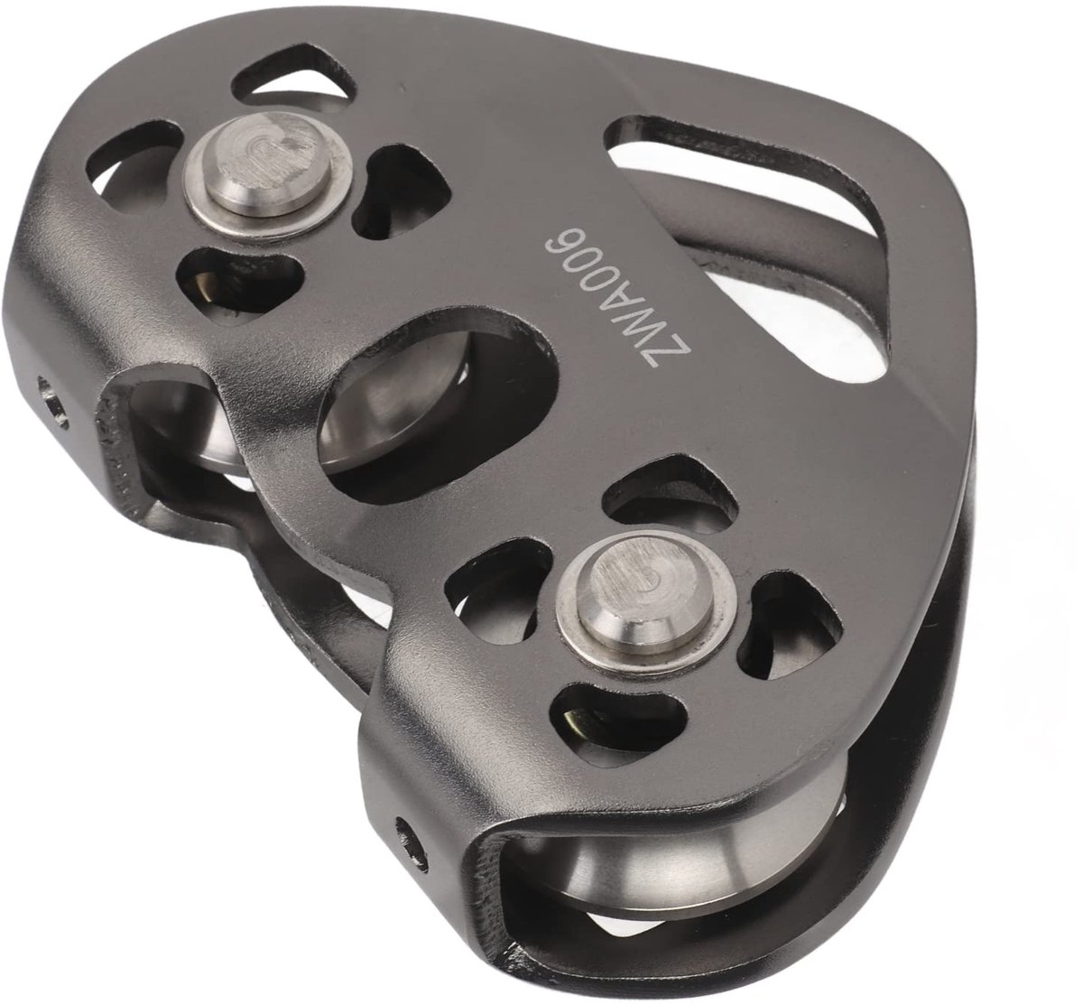 Zipline Pulley, Portable Aluminum Pulley With Double Bearings For Mountaineering