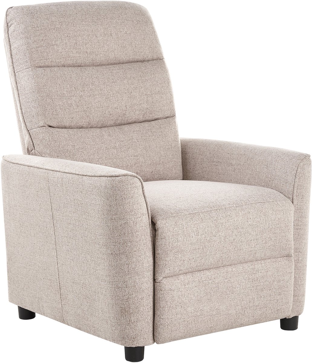 SANDE - Relaxfauteuil - Beige - Polyester
