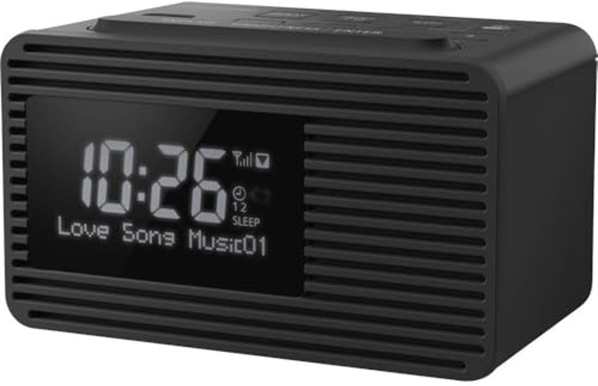DAB+ Wekkerradio met Dubbele Alarmfunctie en USB Oplaadmogelijkheid