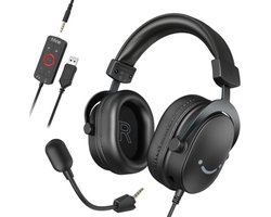 Gaming headset met microfoon - 7.1 Surround Sound, USB, Over-ear, RGB voor PC, PS4, PS5, Xbox en Switch
