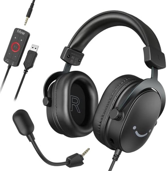Gaming headset met microfoon - 7.1 Surround Sound, USB, Over-ear, RGB voor PC, PS4, PS5, Xbox en Switch