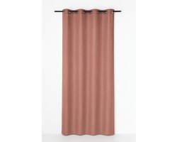 Edera voorhang gordijn teracotta 8 Rings 135 x 260 cm