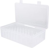 Boîte de rangement pour 42 bobines de fil à coudre en plastique transparent pour bobines de fil à broder, matelasser et coudre