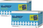 Naaprep steriele fysiologische oplossing duopack - 2 x 40 stuks