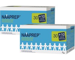 Naaprep steriele fysiologische oplossing duopack - 2 x 40 stuks