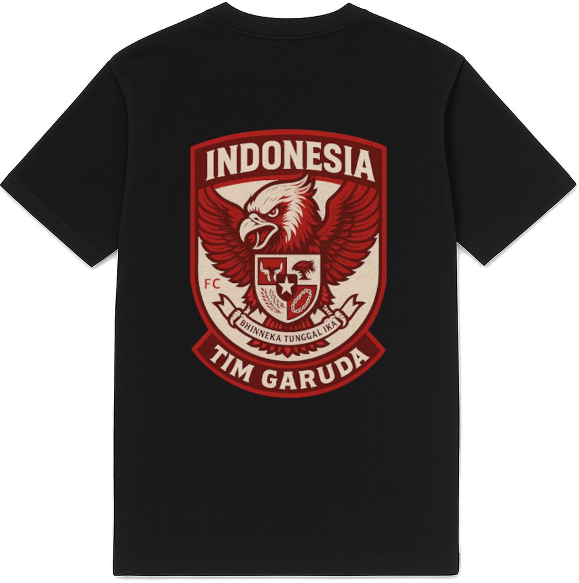FC Eleven Indonesië Tim Garuda T-Shirt – Zwart