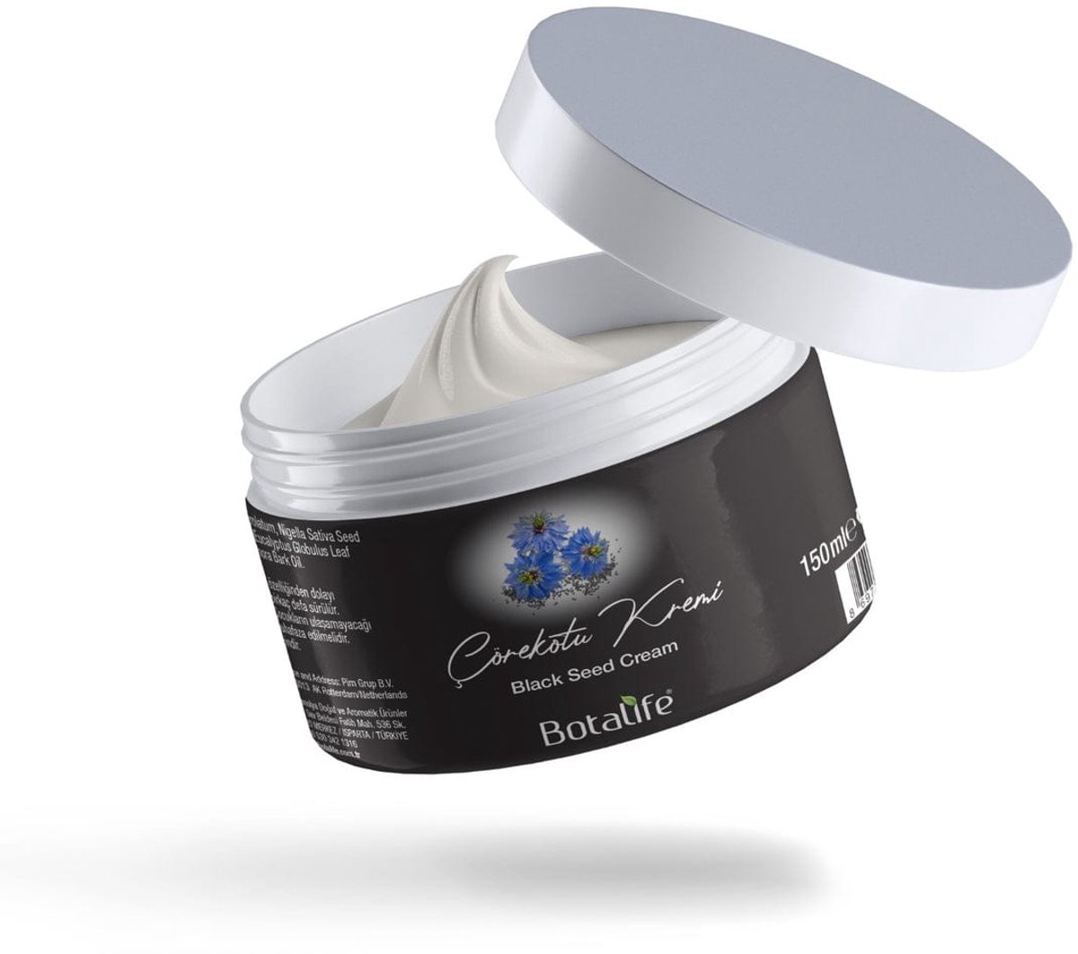 Botalife - Zwartezaad Crème - Pijnstillende Crème / Gel -Bij spier en gewrichtspijnen-Zwartzaad Crème- Pijnstillende Crème voor spieren- Crème voor pijn- Crème voor pijnlijke spieren - 150 ml - Natuurlijk