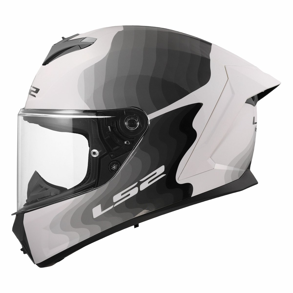 LS2 Helm Rapid III Flow FF820 wit / grijs maat XXS