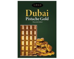 Dubai chocolade 45 % pistache met crunchy kataifi vulling 100GRAM. De Nummer 1 van TikTok/Google