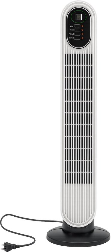 YAR SkyBreeze - Torenventilator met afstandsbediening -Slank ontwerp -Oscillatiefunctie -Ionisatorfunctie - digitaal scherm - afstandsbediening - thermostaat